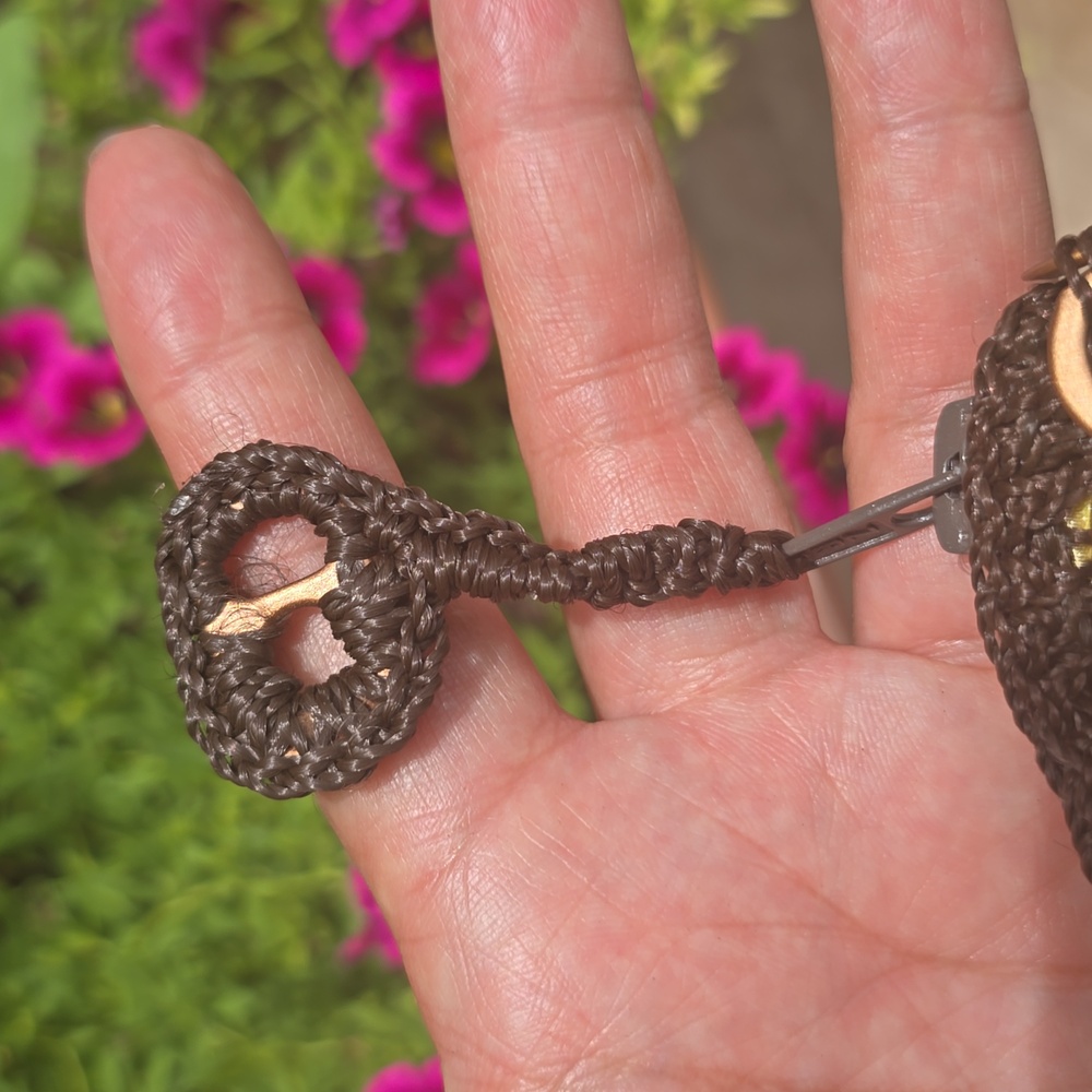 Novica By Naide Ambrosio Brown and Bronze Woven Clutch with Bohemian Flair - Picture 6 of 8